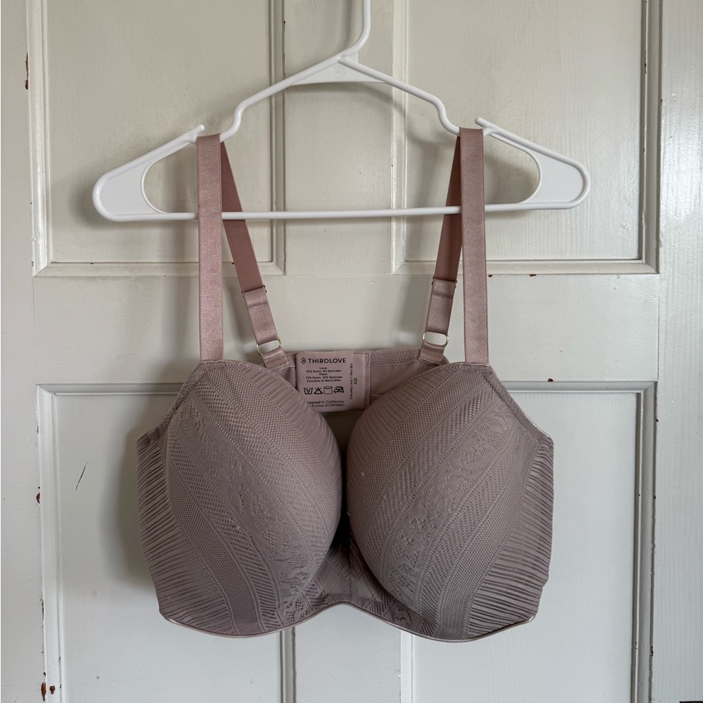 Thirdlove Everyday Lace T-shirt‎ bra size 42E